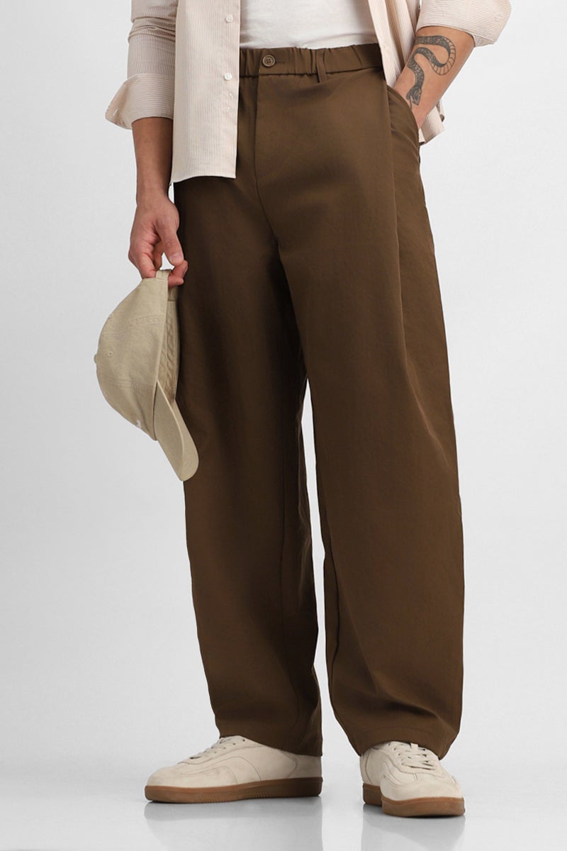 SNITCH Brown Baggy Trousers - Image 1